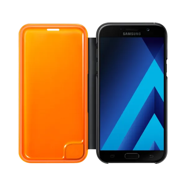 Husă pentru smartphone Samsung Galaxy J7 (2017) Samsung/ Flip Cover/ PU/ Neon Black photo 3