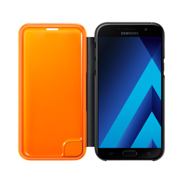 Husă pentru smartphone Samsung Galaxy J7 (2017) Samsung/ Flip Cover/ PU/ Neon Black photo 3