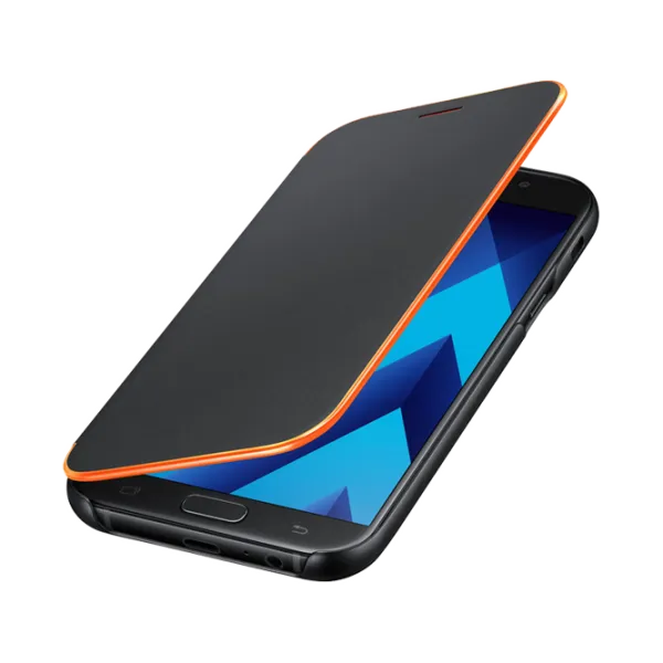 Husă pentru smartphone Samsung Galaxy J7 (2017) Samsung/ Flip Cover/ PU/ Neon Black photo 4