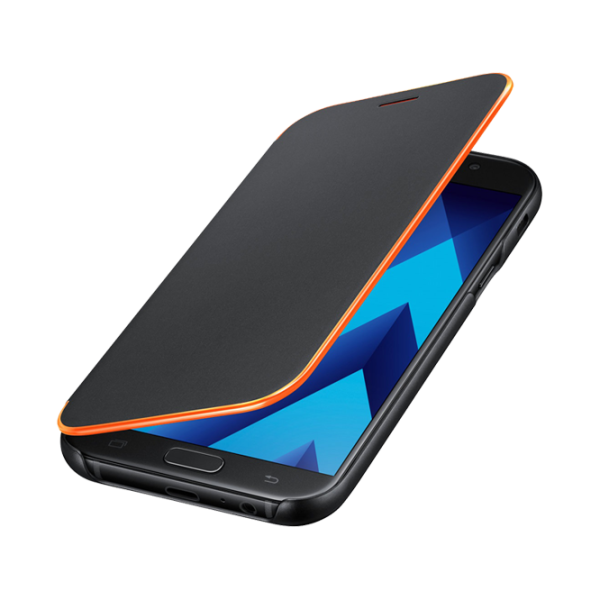Husă pentru smartphone Samsung Galaxy J7 (2017) Samsung/ Flip Cover/ PU/ Neon Black photo 4