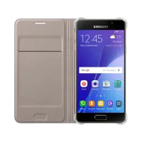Husă pentru smartphone Samsung Galaxy A3 (2016) Samsung/ Flip Wallet/ PP/ Gold photo 3