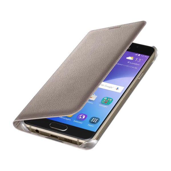 Чехол для смартфона Samsung Galaxy A3 (2016) Samsung/ Flip Wallet/ PP/ Золотой photo 4