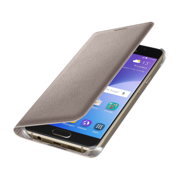 Чехол для смартфона Samsung Galaxy A3 (2016) Samsung/ Flip Wallet/ PP/ Золотой photo 4