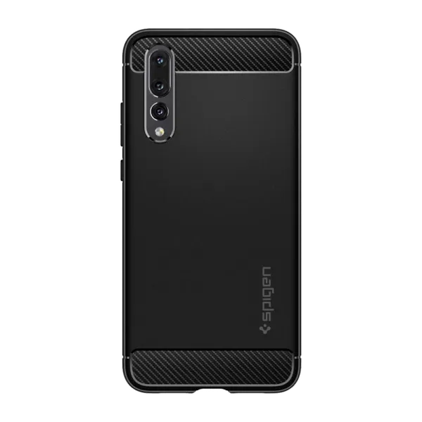 Husa Huawei P20 Spigen Back/ TPU/ Black photo 2