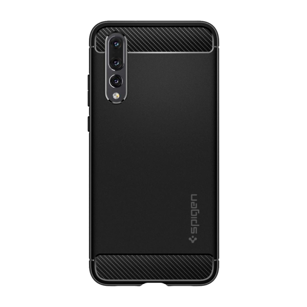 Husa Huawei P20 Spigen Back/ TPU/ Black photo 2