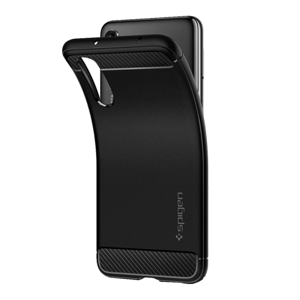 Husa Huawei P20 Spigen Back/ TPU/ Black photo 3