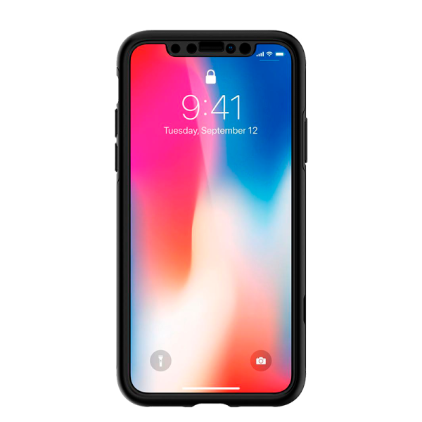 Husă pentru smartphone Apple iPhone X Spigen/ Back/ PC/ Black photo 2 Husă pentru smartphone Apple iPhone X Spigen/ Back/ PC/ Black photo 2