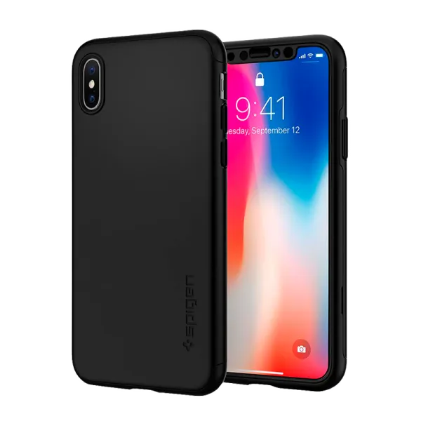 Husă pentru smartphone Apple iPhone X Spigen/ Back/ PC/ Black photo 3 Husă pentru smartphone Apple iPhone X Spigen/ Back/ PC/ Black photo 3