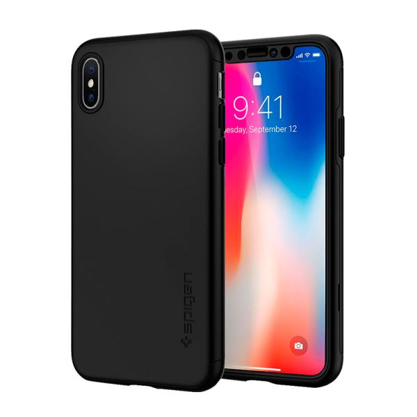 Husă pentru smartphone Apple iPhone X Spigen/ Back/ PC/ Black photo 3 Husă pentru smartphone Apple iPhone X Spigen/ Back/ PC/ Black photo 3