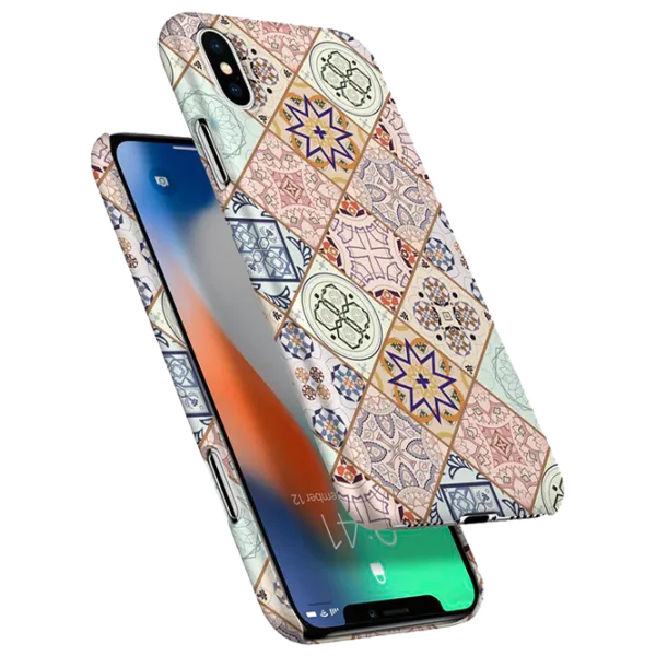 Husă pentru smartphone Apple iPhone X Spigen/ Back/ PC/ Arabesque White photo 3 Husă pentru smartphone Apple iPhone X Spigen/ Back/ PC/ Arabesque White photo 3