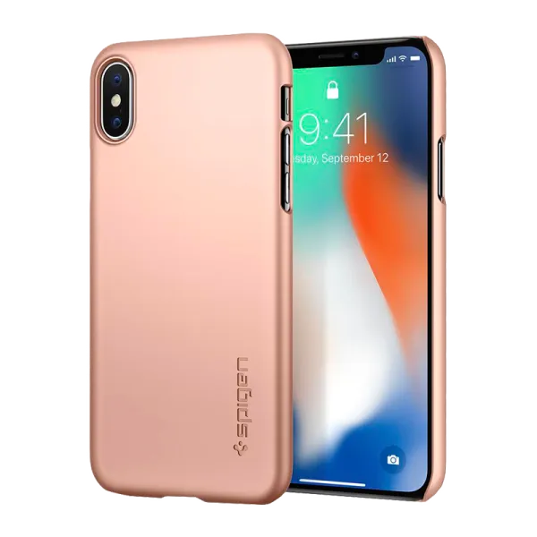 Husă pentru smartphone Apple iPhone X Spigen/ Back/ PC/ Blush Gold photo 3 Husă pentru smartphone Apple iPhone X Spigen/ Back/ PC/ Blush Gold photo 3