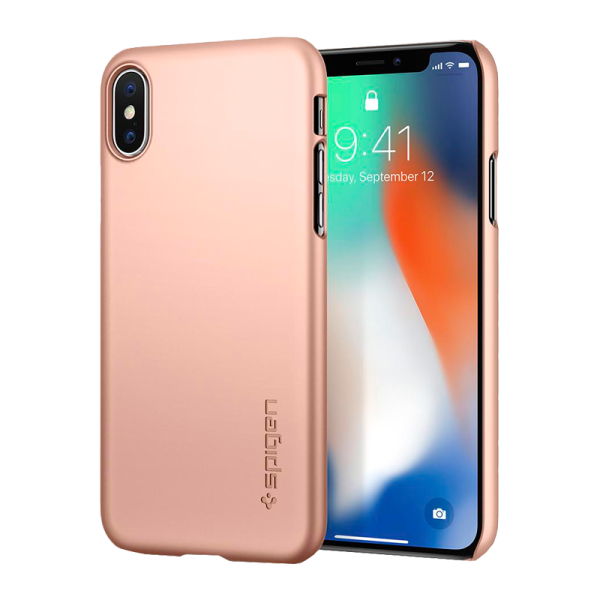 Husă pentru smartphone Apple iPhone X Spigen/ Back/ PC/ Blush Gold photo 3 Husă pentru smartphone Apple iPhone X Spigen/ Back/ PC/ Blush Gold photo 3