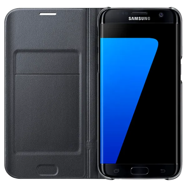 Чехол для смартфона Samsung Galaxy S7 Edge Samsung/ LED Flip Wallet/ PU/ Черный photo 3