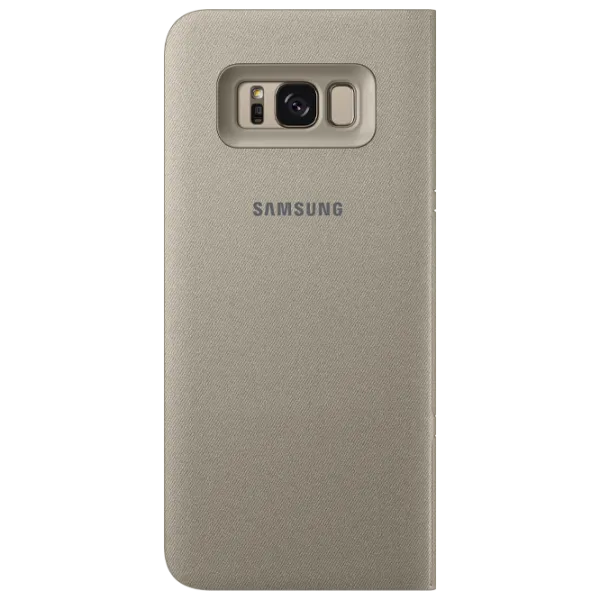 Чехол для смартфона Samsung Galaxy S8 Samsung/ LED Flip Wallet/ PU/ Золотой photo 2