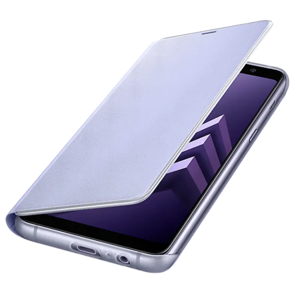 Чехол для смартфона Samsung Galaxy A8 Plus (2018) Samsung/ Flip Cover/ PU/ Серый Пурпурный photo 4