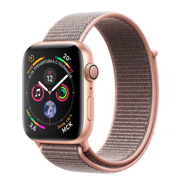 Умные часы Apple Watch Series 4 1.57"/ MU692/ Sport Loop Золотой photo 2