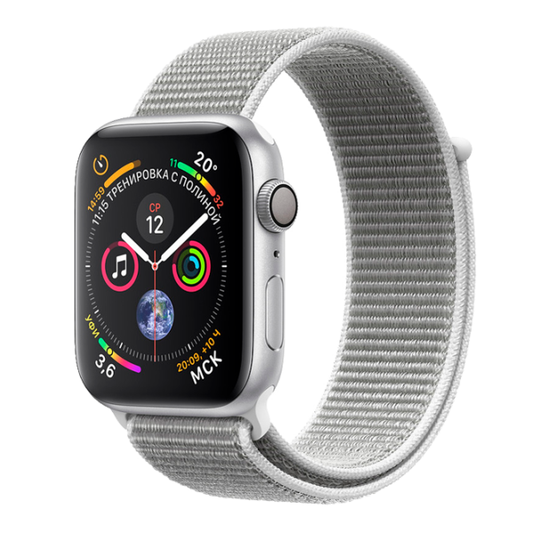 Ceas inteligent Apple Watch Series 4 1.73"/ MU6C2/ Sport Loop Silver photo 2