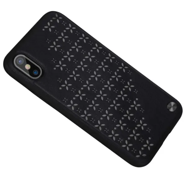 Husă pentru smartphone Apple iPhone X Nillkin/ Back/ TPU/ PC/ PU/ Black photo 2