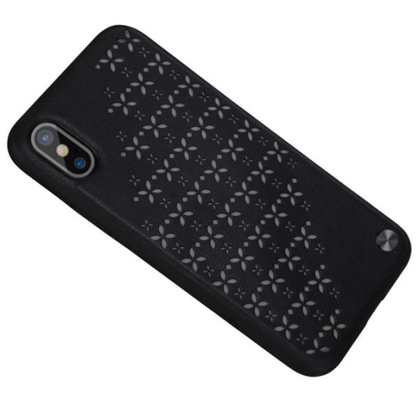 Husă pentru smartphone Apple iPhone X Nillkin/ Back/ TPU/ PC/ PU/ Black photo 2