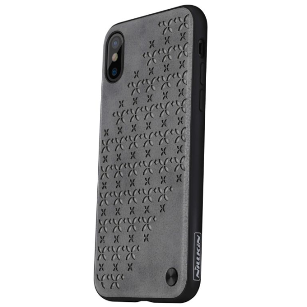 Husă pentru smartphone Apple iPhone X Nillkin/ Back/ TPU/ PC/ PU/ Gray photo 2