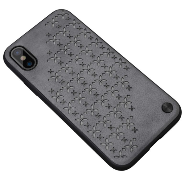 Husă pentru smartphone Apple iPhone X Nillkin/ Back/ TPU/ PC/ PU/ Gray photo 3