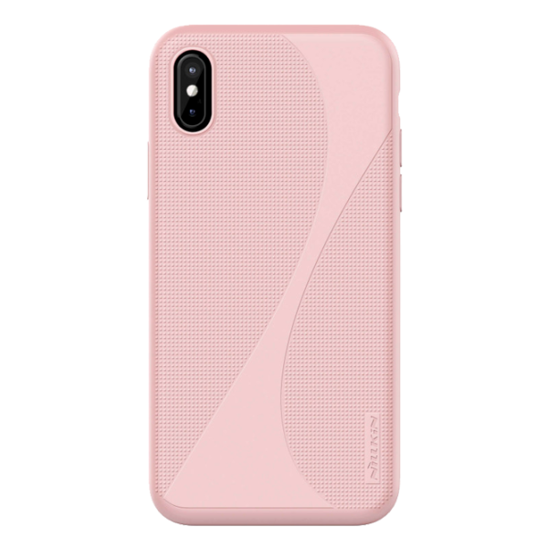 Husa Apple iPhone X Nillkin Back/ TPU/PC/ Pink photo 2