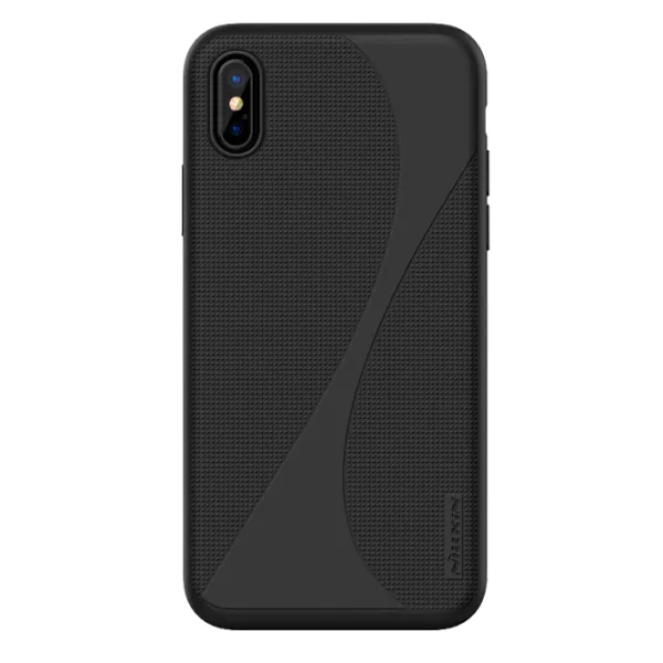 Husa Apple iPhone X Nillkin Back/ TPU/PC/ Black photo 2