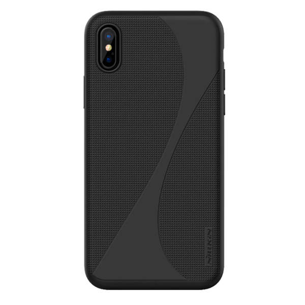Husa Apple iPhone X Nillkin Back/ TPU/PC/ Black photo 2