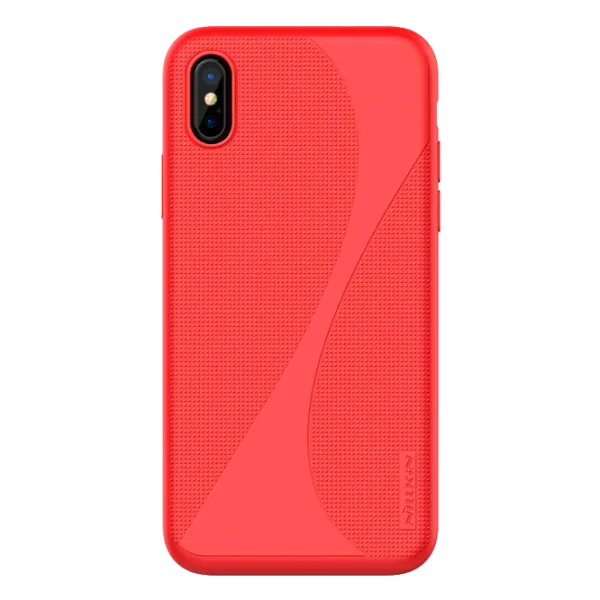 Husa Apple iPhone X Nillkin Back/ TPU/PC/ Red photo 2