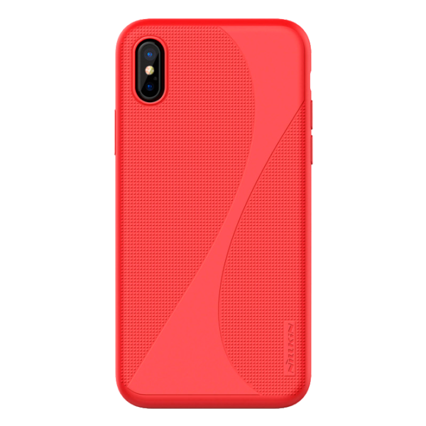 Husa Apple iPhone X Nillkin Back/ TPU/PC/ Red photo 2