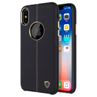 Чехол для смартфона Apple iPhone X Nillkin/ Back/ PC/ PU/ Золотой Черный photo 3