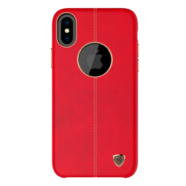 Husa Apple iPhone X Nillkin Back/ PC/PU Leather/ Red photo 3