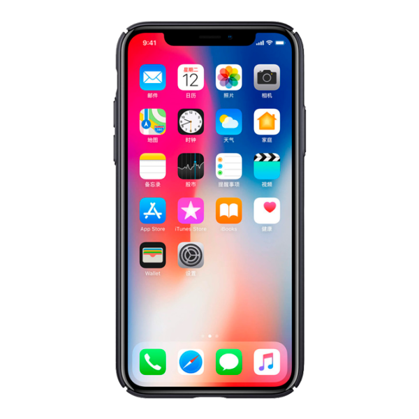 Husa Apple iPhone X Nillkin Back/ PC/ Black photo 3