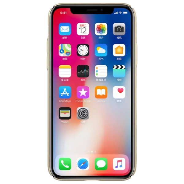 Husă pentru smartphone Apple iPhone X Nillkin/ Back/ PC/ Gold photo 3