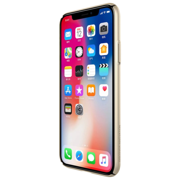 Husă pentru smartphone Apple iPhone X Nillkin/ Back/ PC/ Gold photo 4