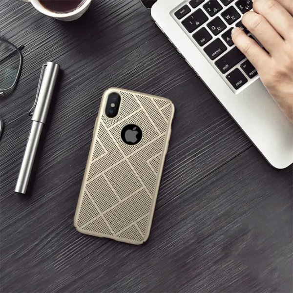 Husă pentru smartphone Apple iPhone X Nillkin/ Back/ PC/ Gold photo 5