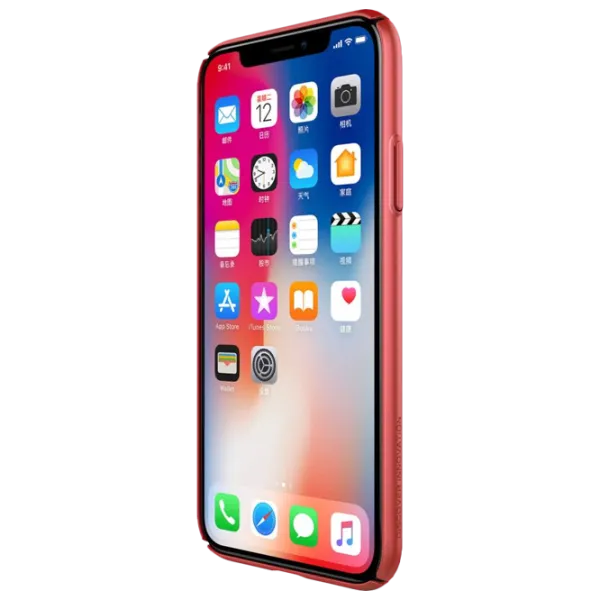 Husă pentru smartphone Apple iPhone X Nillkin/ Back/ PC/ Red photo 4