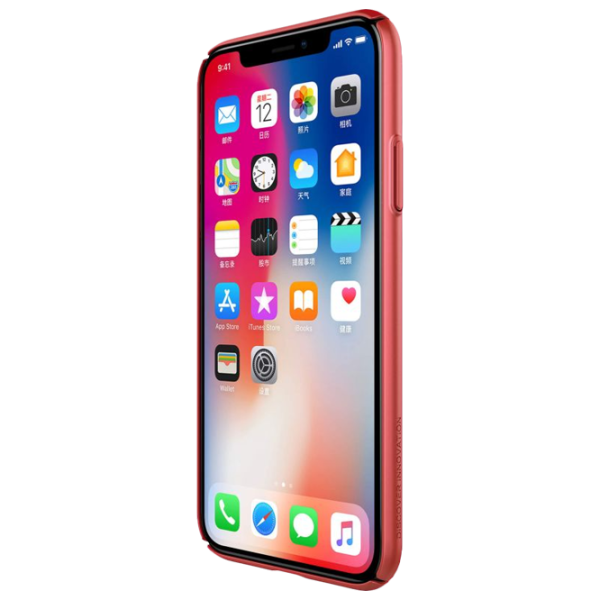 Husă pentru smartphone Apple iPhone X Nillkin/ Back/ PC/ Red photo 4