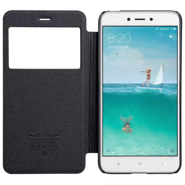 Husă pentru smartphone Xiaomi Redmi 4X Nillkin/ Flip Cover/ Piele/ Black photo 5 Husă pentru smartphone Xiaomi Redmi 4X Nillkin/ Flip Cover/ Piele/ Black photo 5