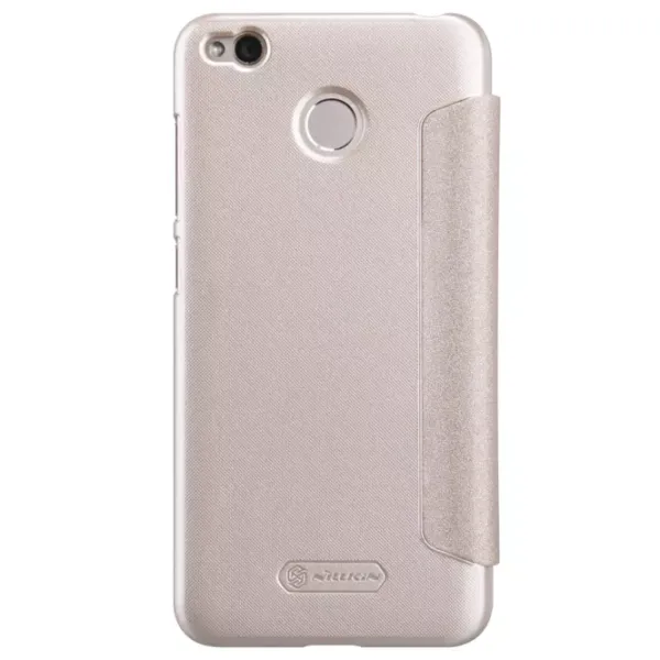Husă pentru smartphone Xiaomi Redmi 4X Nillkin/ Flip Cover/ Piele/ Gold photo 2
