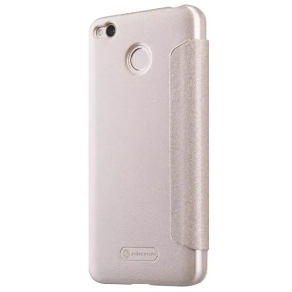 Husă pentru smartphone Xiaomi Redmi 4X Nillkin/ Flip Cover/ Piele/ Gold photo 4