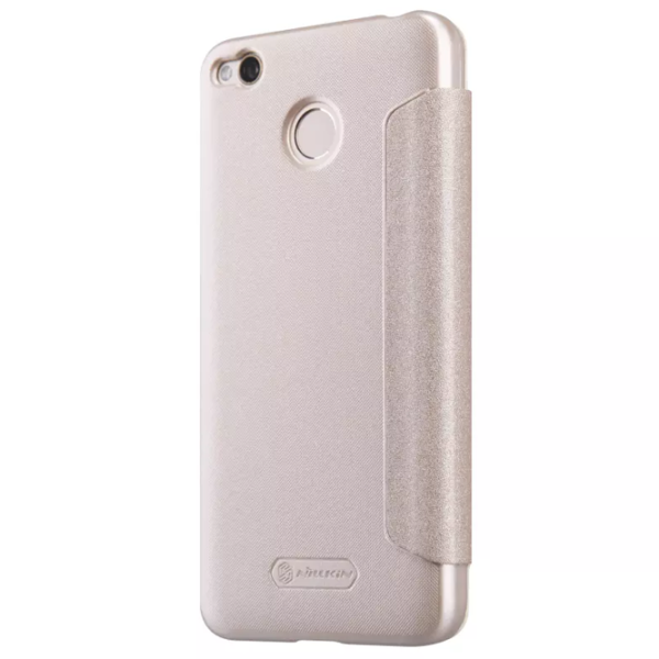 Husă pentru smartphone Xiaomi Redmi 4X Nillkin/ Flip Cover/ Piele/ Gold photo 4