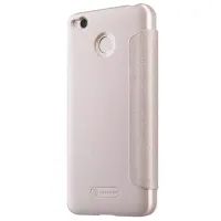 Husă pentru smartphone Xiaomi Redmi 4X Nillkin/ Flip Cover/ Piele/ Gold photo 4