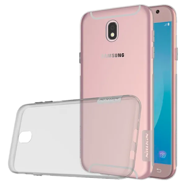Чехол для смартфона Samsung Galaxy J7 (2017) Nillkin/ Back/ TPU/ Прозрачный Серый photo 4