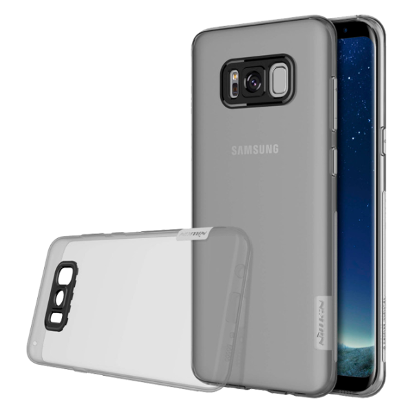 Husa Samsung Galaxy S8 Nillkin Back Ultra Thin/ TPU/ Transparent Gray photo 2