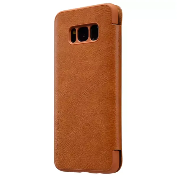 Husă pentru smartphone Samsung Galaxy S8 Plus Nillkin/ Flip Cover/ Piele/ Brown photo 4
