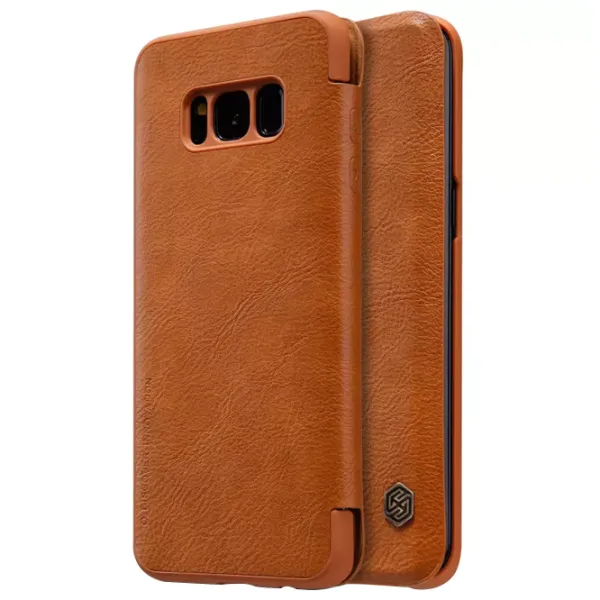 Husă pentru smartphone Samsung Galaxy S8 Plus Nillkin/ Flip Cover/ Piele/ Brown photo 5