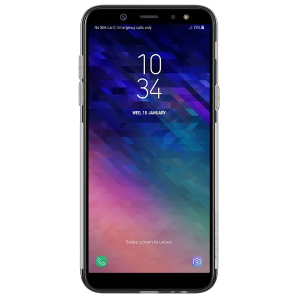 Husă pentru smartphone Samsung Galaxy A6 (2018) Nillkin/ Back/ TPU/ Transparent Gray photo 3
