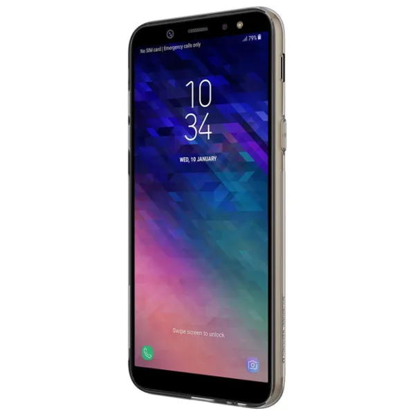 Husă pentru smartphone Samsung Galaxy A6 (2018) Nillkin/ Back/ TPU/ Transparent Gray photo 4