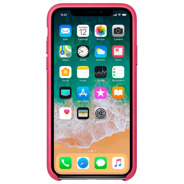 Чехол для смартфона Apple iPhone X Screen Geeks/ Back/ TPU/ Rose Красный photo 2